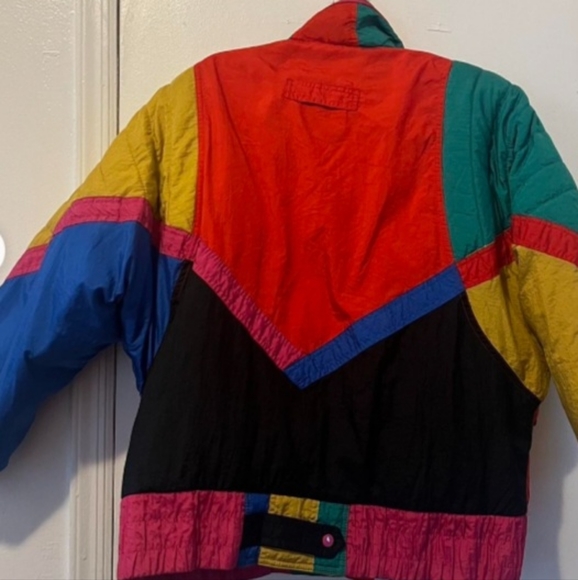 80s Colorblock Snow jacket - Picture 3 of 3